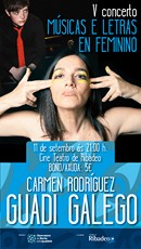 Guadi Galego e Carme Rodríguez no V Músicas e Letras en Feminino en Ribadeo!