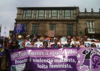 Manifestación nacional polos Dereitos sexuais e reprodutivos das mulleres - Marzo do 2014, Compostela